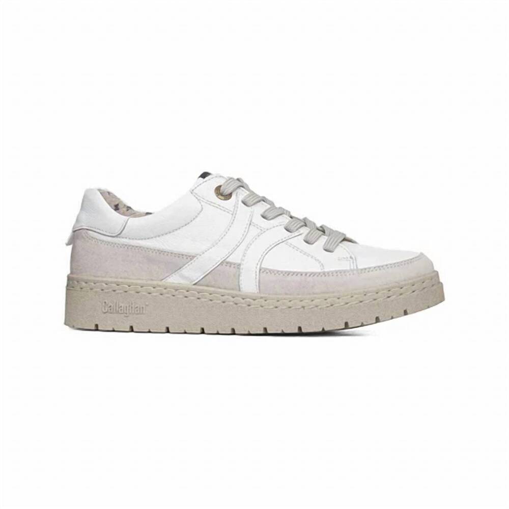 NEW CALLAGHAN women's petete sneakers in white